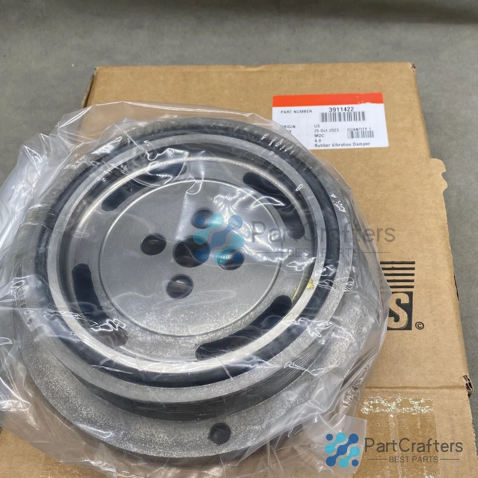Crankshaft Damper For Dodge Ram Cummins 4B 6B 5.9L 89-98.5 3911422 CA STOCK — 第 2/4 张图片