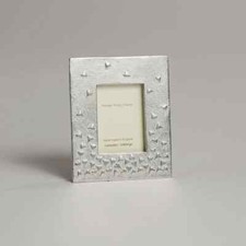 English Pewter 'Floating Hearts' Design Miniature Photo Frame Made in England