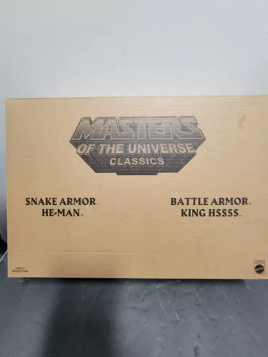 2015 MOTU Snake Armor He-Man Battle Armor King Hssss MOTUC Classics 2 Pack
