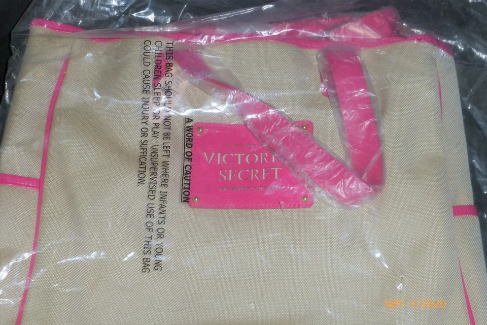 VICTORIA'S SECRET 托特包 MAKEUP CASE 钱包 手袋 复古 罕见 全新 2 件套 — 第 3/4 张图片
