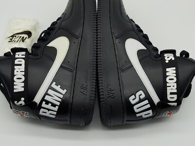 Size 8 - Nike Air Force 1 High SP x Supreme Black 2014