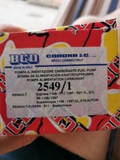 POMPA benzina BCD 2549/1 per Renault express R11 R21 R9 super 5 carburante nuovo