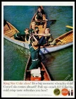 1960 Boy Scouts Scout canoe photo Coke Coca-Cola vintage print ad
