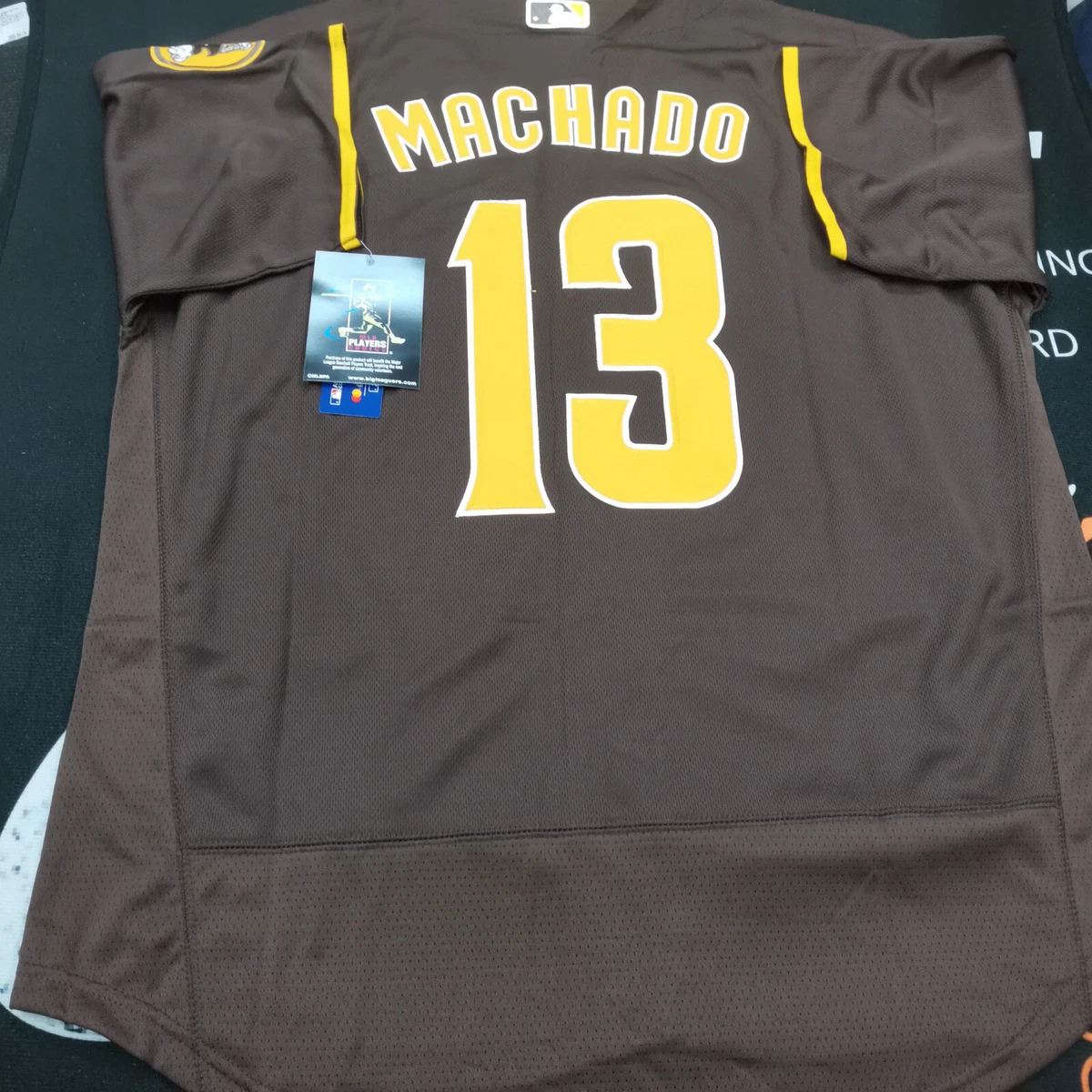 Manny Machado #13 San Diego Padres Tan Flex Base Stitched Jersey