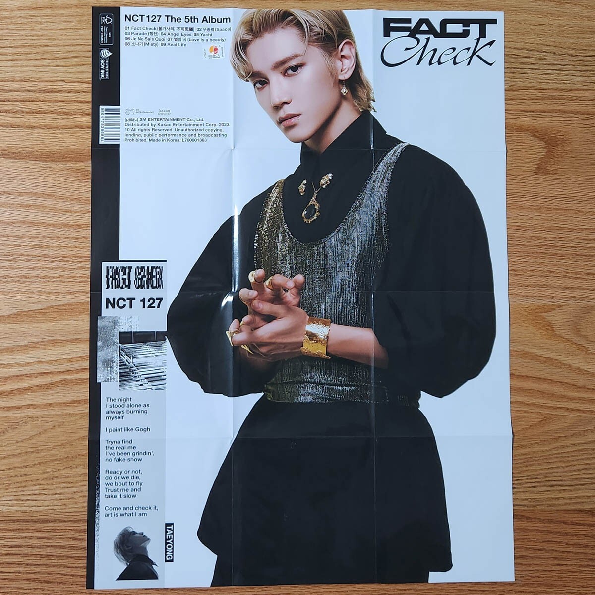 Taeyong Official Poster NCT 127 The 5th Album Fact Check Exhibit