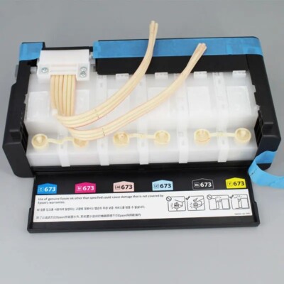OEM CISS Tank System & Six Ink Dampers Compatible with Epson L1800 Printer