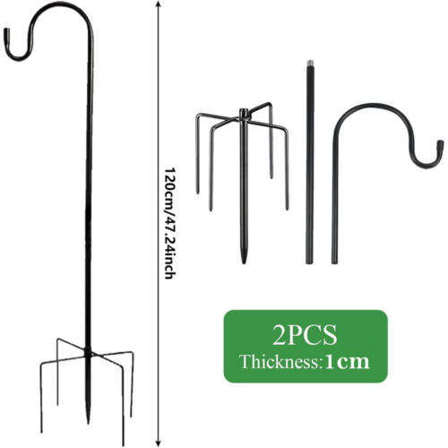 Garten Schäferhaken 2x 120 Gartenstecker Gartenstab Hirtenhaken Laternenhalter - Bild 7 von 18