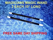 MAGICIANS MAGIC WAND 2 EACH 10" LONG HARD PLASTIC FREE SAME DAY SHIPPING