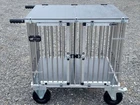 Titan 2 Berth MIDI Aluminium Dog Show Trolley - with 8" All Terrain Wheels