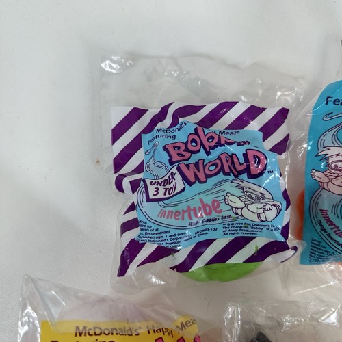 McDonalds 1994 Bobby's World Happy Meal Toys Complete Set of 5 with under 3 toy - Picture 8 of 12