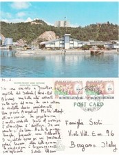 North Borneo Sabah 1967 uncommon used ASMK Jesselton postcard to Italy
