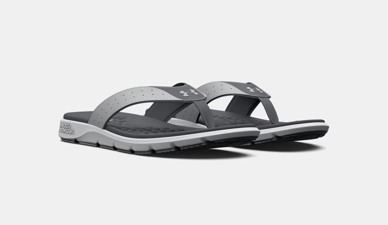 Under Armour Ignite Pro Sandal - Mod Gray / Pitch Grey - New Men’s Size 12