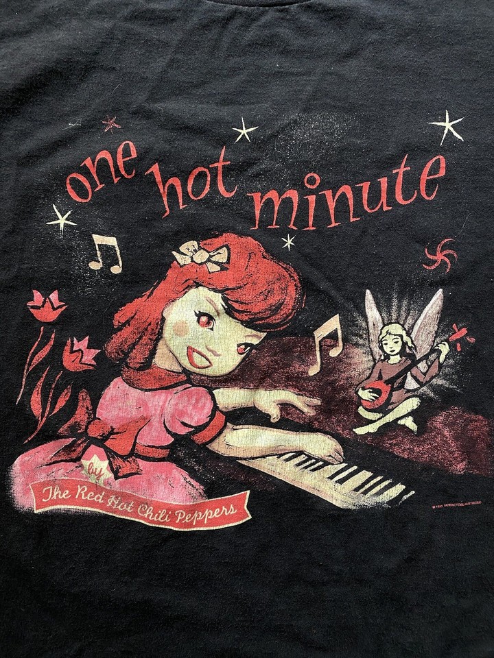 Vtg Red Hot Chili Peppers T Shirt One Hot Minute USA XL RHCP eBay