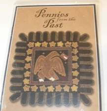 INDYGO JUNCTION Pennies From The Past  MILLENNIUM EAGLE IJS100 Penny Rug pattern