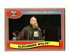 WWE Alexander Wolfe 2018 Topps Heritage Event Used NXT Mat Relic Card SN 36/99