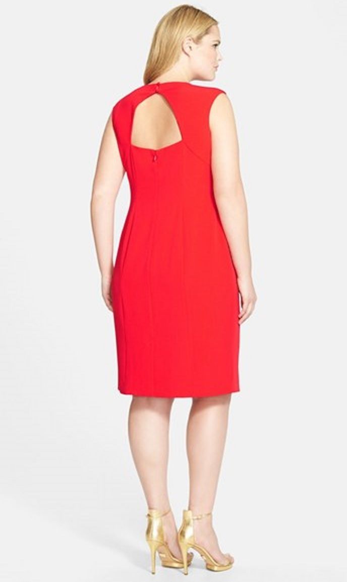 eliza j cap sleeve sheath dress