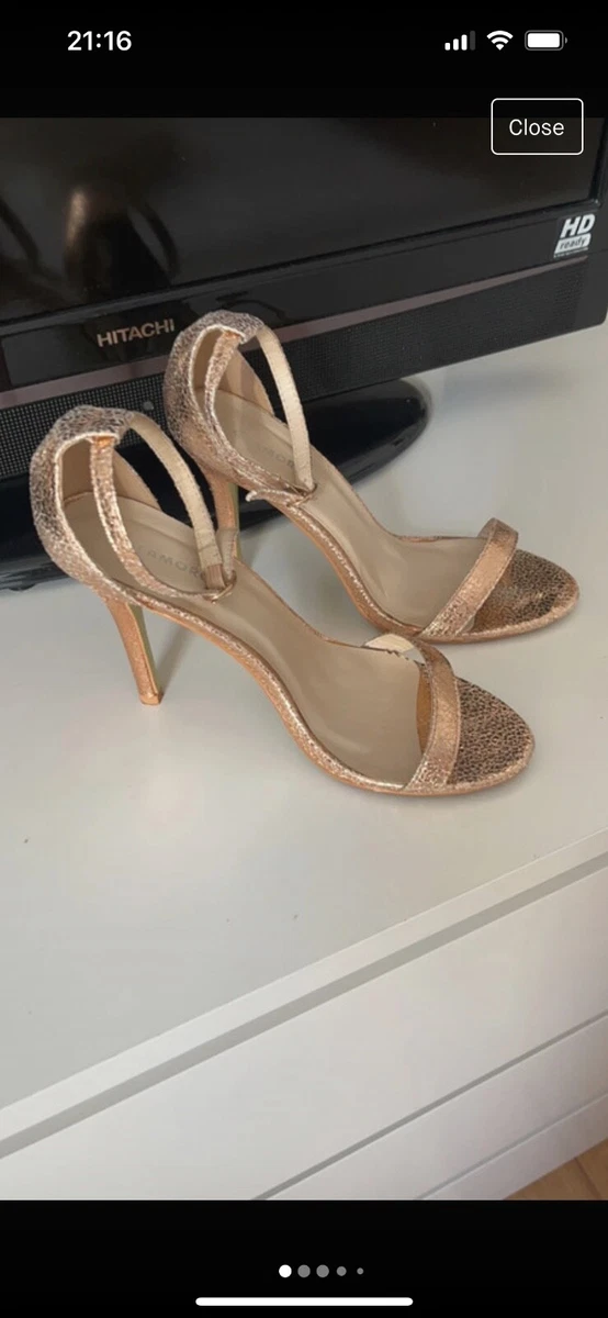 Gold heels size 4 top
