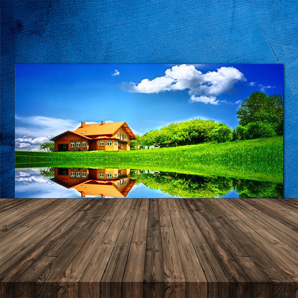 Crédence de cuisine en verre anti-taches 120x60 panneau mural étanche nature