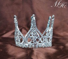 Mini Gril Bridal Crowns Small Tiaras Rhinestones Headpiece Wedding Prom Party