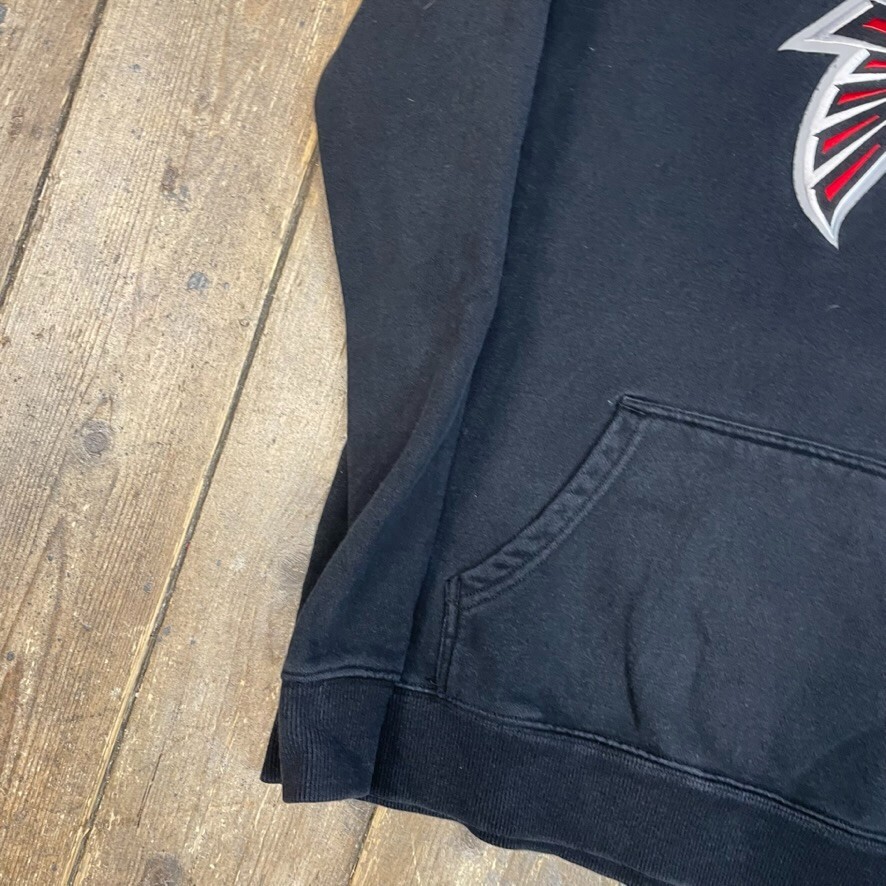 NFL Hoodie Womens Atlanta Falcons Pullover Spellout Sweatshirt, Black Large image 7