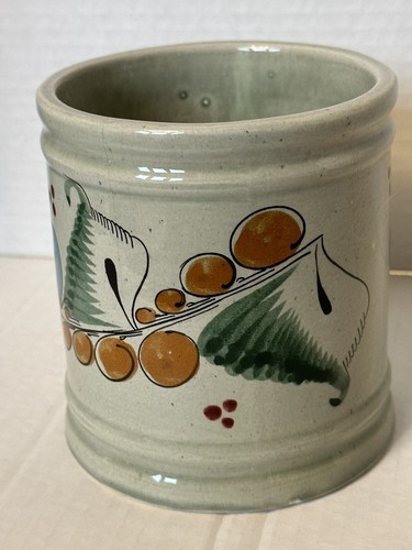 Noe Suro Mexico Ceramic Studio Blue Bird Canister / Vase Signed Vintage MCM - Picture 2 of 10