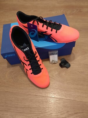 Asics Track Spikes mit Spikes und Spike Schlüssel Größe 13,5 neu mit Etiketten