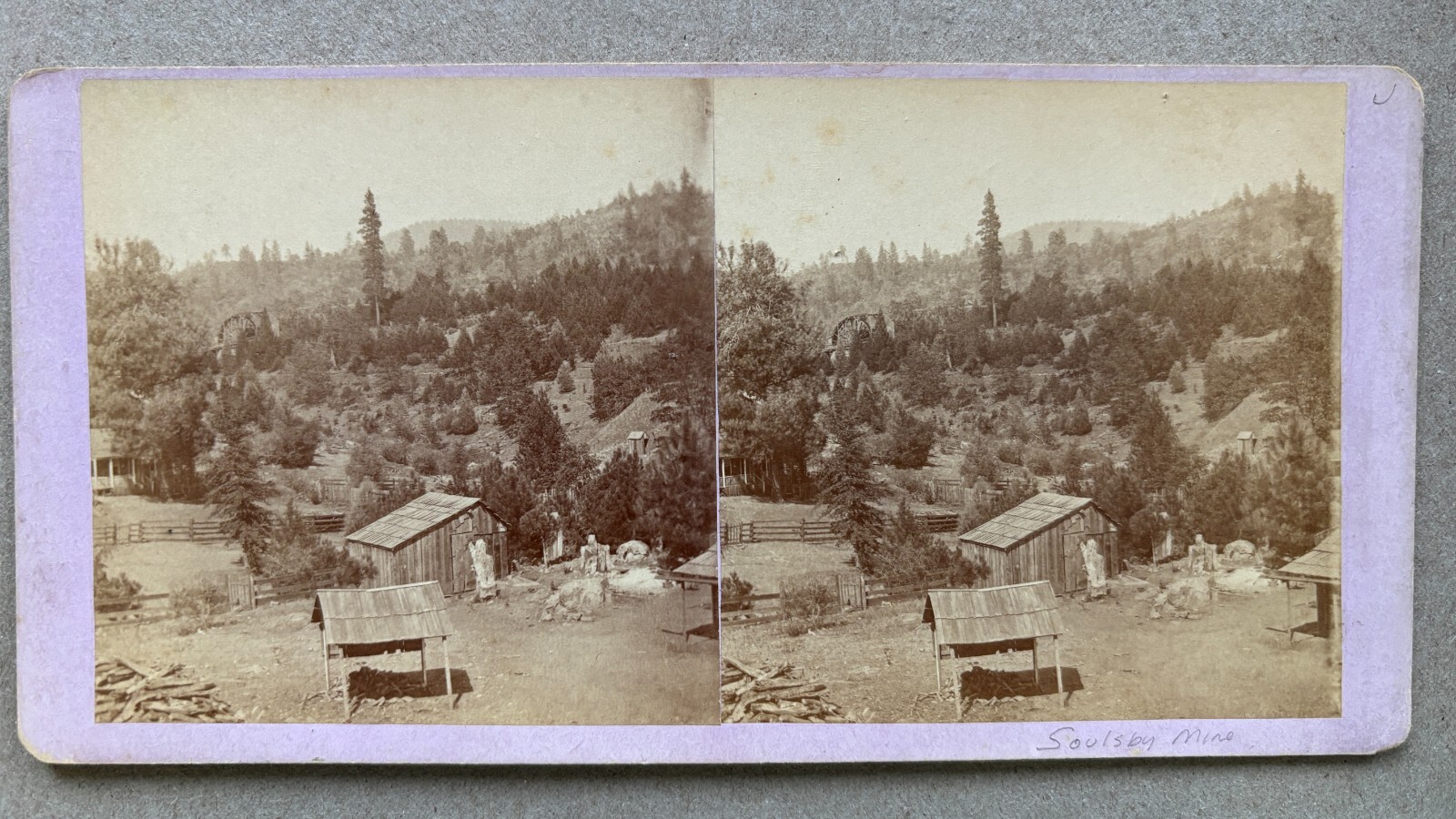 California Stereoview Soulsbyville & Soulsby Gold Mine 1870s eBay