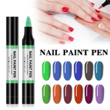 24 Color Nail Polish Painting Pen 3D Painting Flower Pen Drawing Nail Point Flow