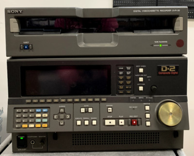 SONY D-2 Composite Digital DVR-28 Digital Cassette VTR w/ Power Cord (As Is)
