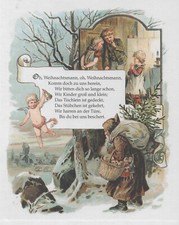 "Goldene Reime für die Kinderstube" Bilderbuch 1893 Weihnachten Weihnachtsmann