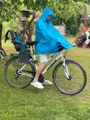 Herren Damen Regenjacke Regencape  Regen Poncho Fahrrad Roller Outdoor Festival