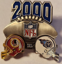 WASHINGTON REDSKINS v TENNESSEE TITANS 2000   - GAME DAY PIN  NFL COMMANDERS