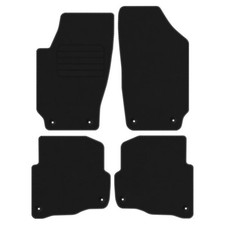 Velours Fußmatten für Skoda Fabia I Bj. 1999 - 2007 Mit Absatzschoner NEU BASIC