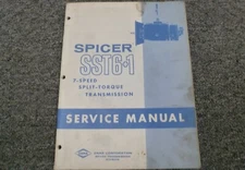 Dana Spicer 1007-2A SST6+1 Split Torque Transmission Shop Service Repair Manual