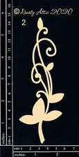 Dusty Attic Chipboard 3x6 - Spring Vines 2, DA2791
