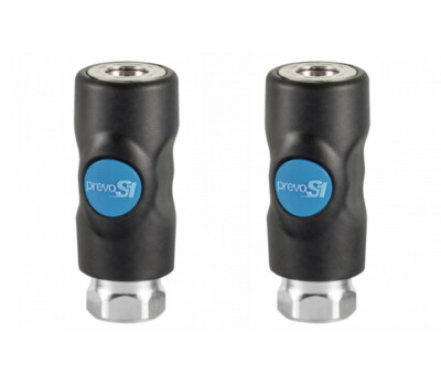 PREVOST ISI SAFETY PUSH-BUTTON COUPLER, 1/4'' BODY, INDUSTRIAL, 1/4'' FEMALE NPT