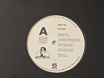 KONZEPT NEZ 11 R  HYPNAUTIC BEATS      NEW ZONE RECORDS   1990   45 RPM