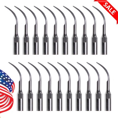 20pcs Dental Ultrasonic Perio Scaler Tip scaling PD1 Fit DTE SATELEC Handpiece