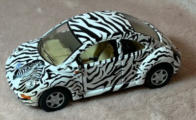 Kinsmart VW Volkswagen New Beetle Bug Zebra Animal Print 1:32