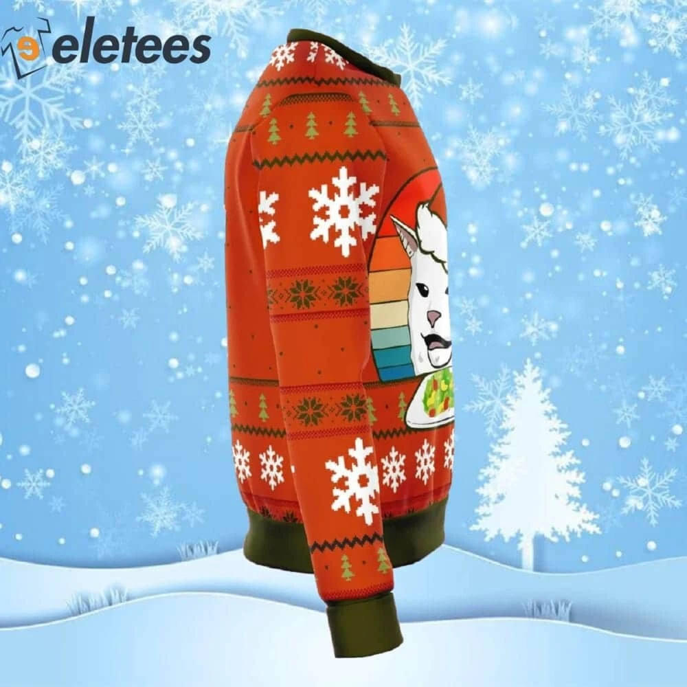 Funny Cat Meme Ugly Christmas Sweater BS1SIXEA