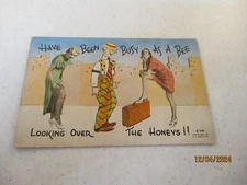 Kropp Postcard C149 HAVE BEEN BUSY AS A BEE LOOKING OVER THE HONEYS!!