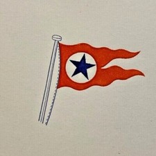 Vintage 1965 SS Argentina Star Blue Line Santos Brasil Brazil Cruise Ship Menu