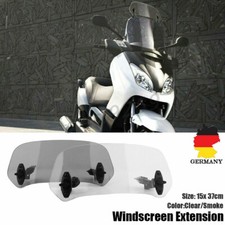 Klar Einstellbar Windschutzscheibe Clip On Motorrad Spoiler Windschild Universal
