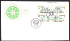 🍁Canada #747a URpb "SAILING VESSELS" Brand New 1977 First Day Cover