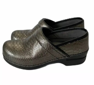 Dansko XP PRO Gold Snake Skin Clog Size 36