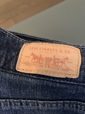 Levi's Capris Denim Jeans Blue Back 