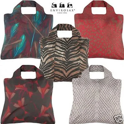 Envirosax Reusable Roll up Shopping Bag Savanna Range Tiger Leopard Snake print