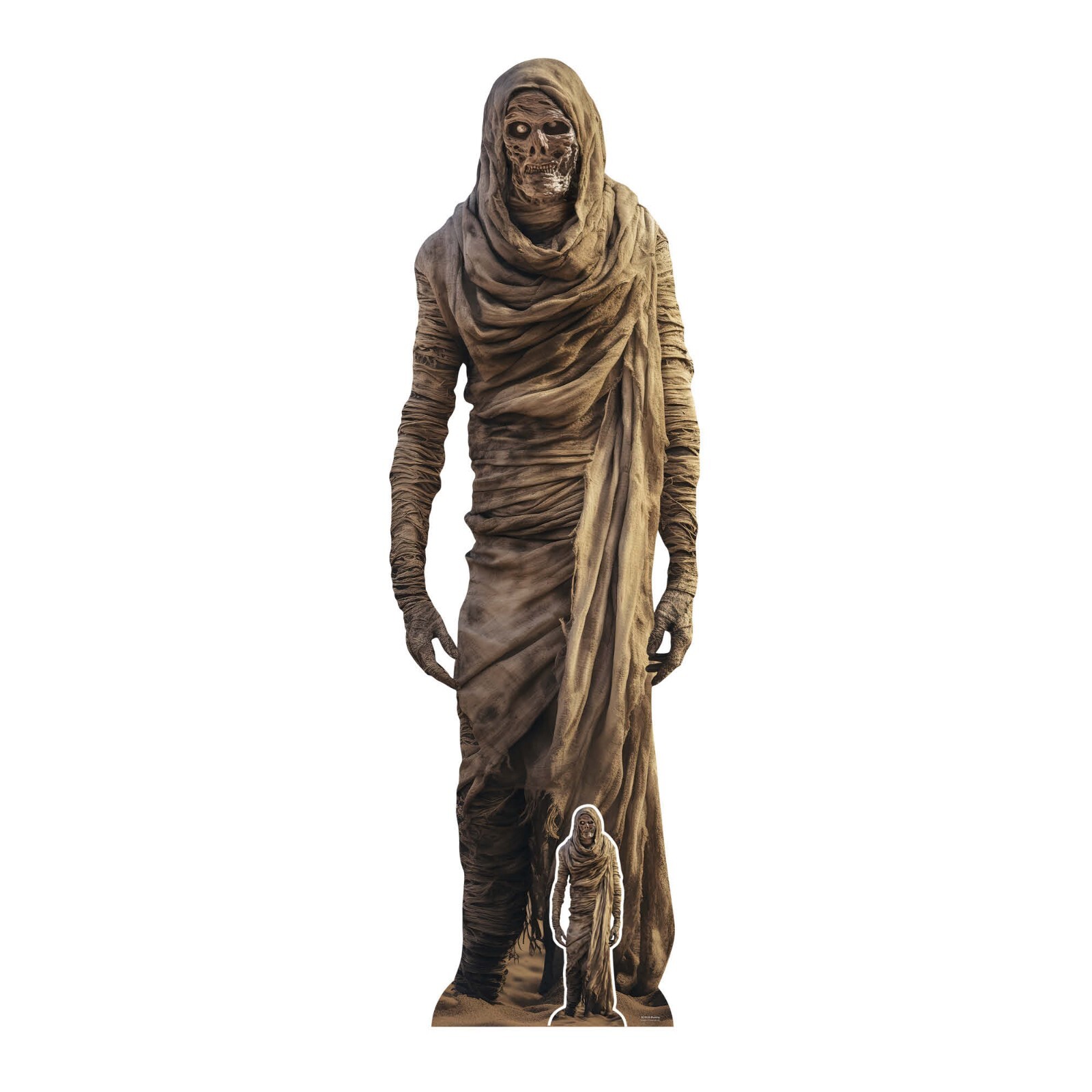 Mummy Skeleton Lifesize Cardboard Cutout with Free Mini Standee - Halloween