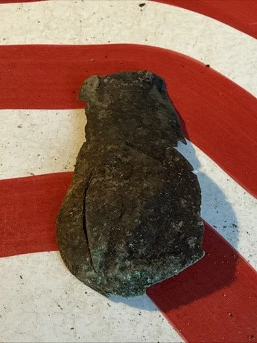 Dug Civil War 💥 🇺🇸 💣 Pistol Powder Flask Pat W Eagle