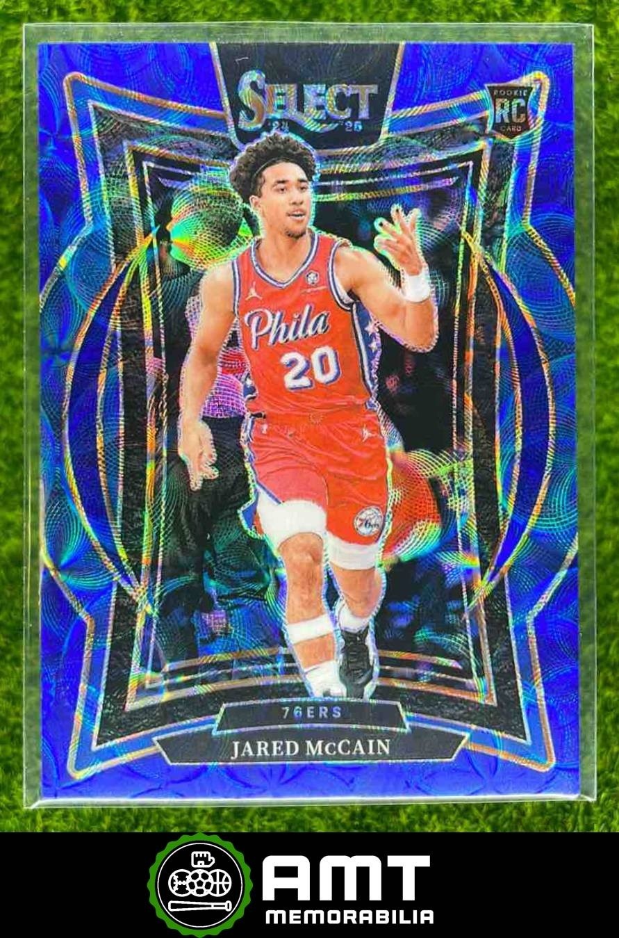 2024-25 Panini Select Jared McCain Concourse Blue Scope Prizm 45/249 76ers RC